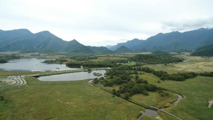 湖北神农架大九湖景区航拍