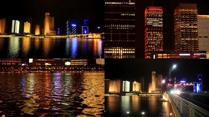 2018年4月天津滨海新区于家夜色航拍
