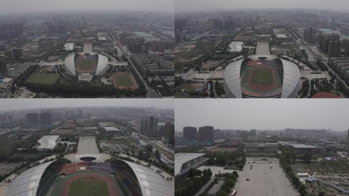 4K-log河南省体育中心航拍5