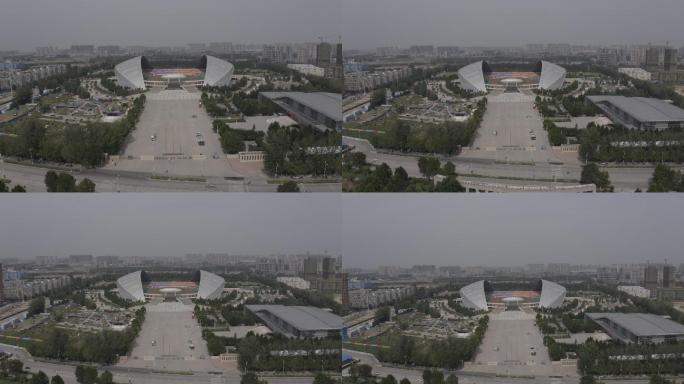 4K-log河南省体育中心航拍4