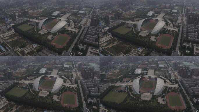 4K-log河南省体育中心航拍