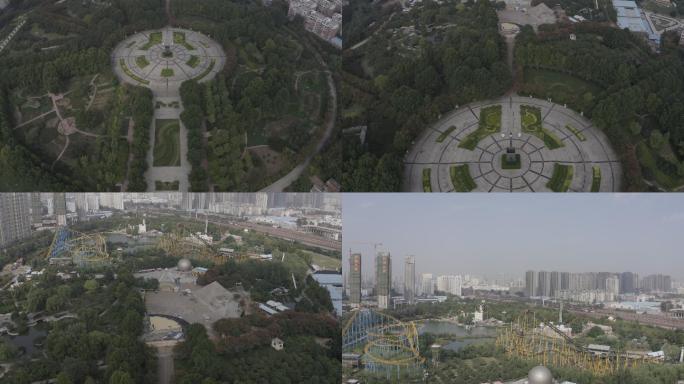 4K-log郑州世纪欢乐园航拍