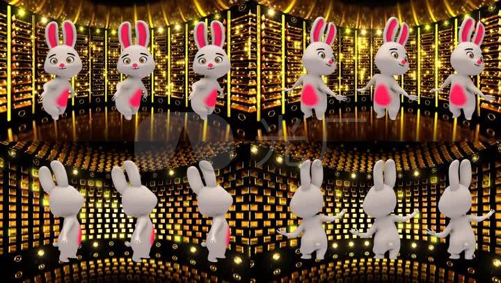 3d兔子舞儿童歌曲配乐成品