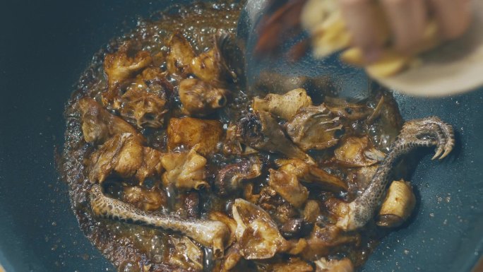 土豆红烧鸡美食烹饪素材