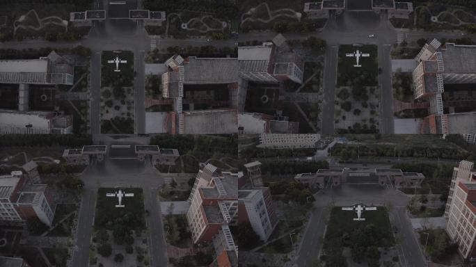 4K-log郑州航空工业管理学院航拍