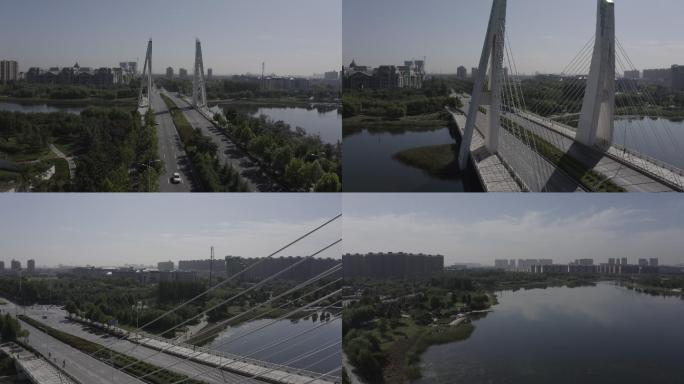 4K-log郑州龙子湖桥