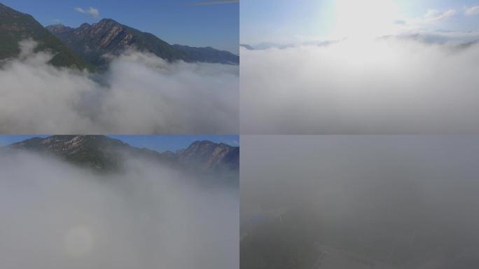 安徽黄山歙县东黄山云海航拍