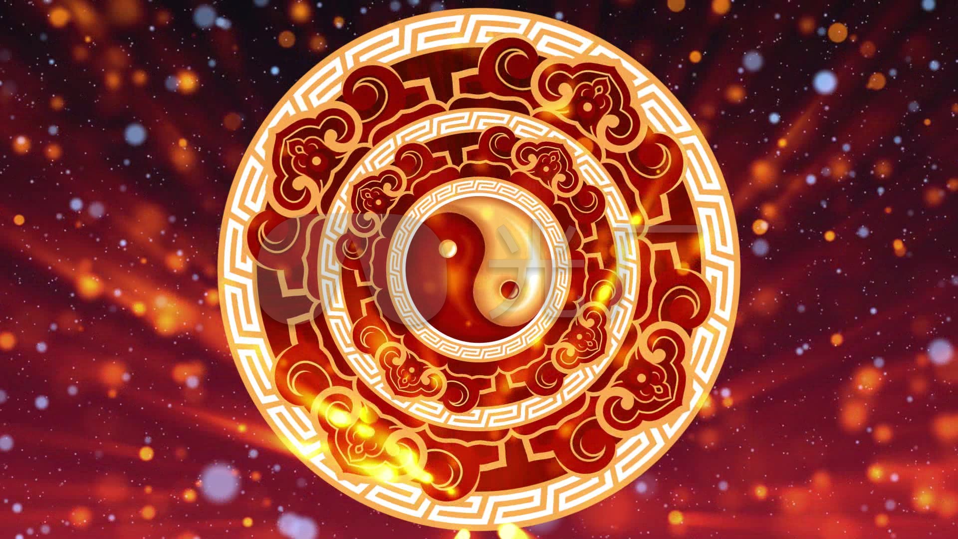 八卦太极武术表演背景