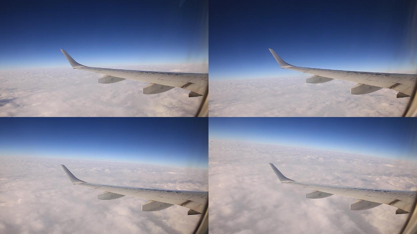 2组飞机云雾之上航行实拍25秒