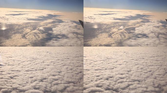 2组飞机在云雾之上航行实拍27秒