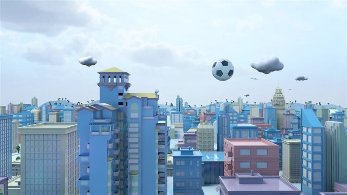 足球飞跃城市大本钟