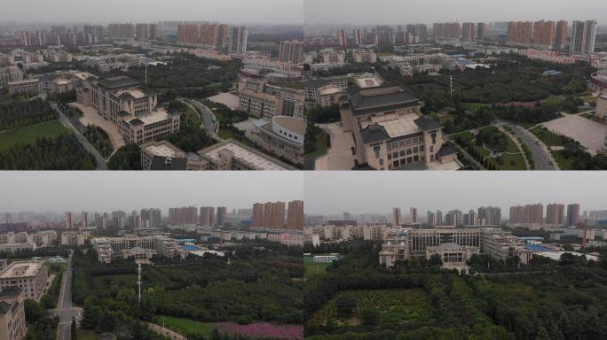 4K-log陕西师范大学航拍