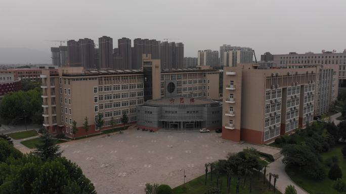 4K-log陕西师范大学航拍