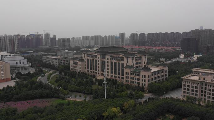 4K-log陕西师范大学航拍