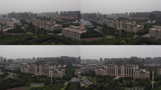 4K-log陕西师范大学航拍