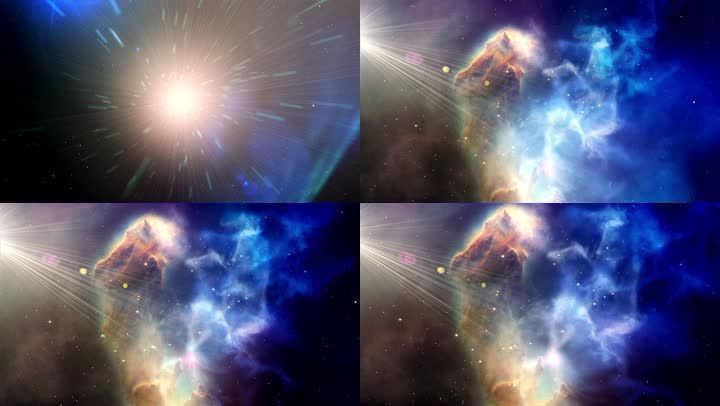 科技感宇宙太空穿梭