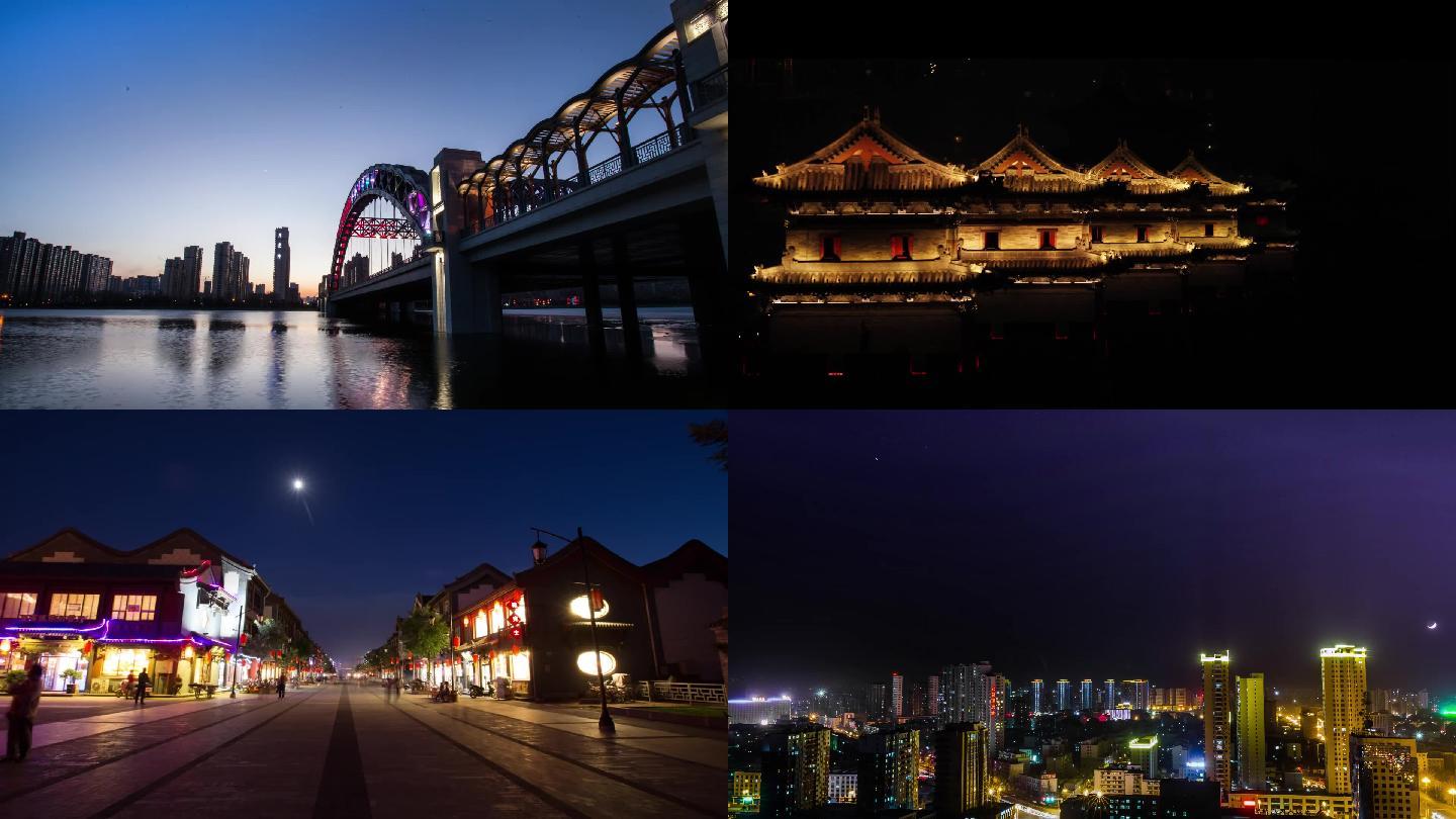 大同城市夜景延时拍摄