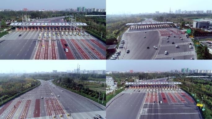郑州东区收费站航拍视频
