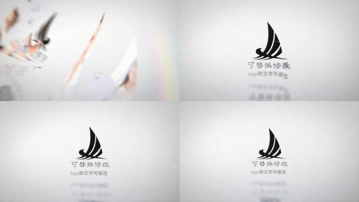 简洁logo覆盖叠加片头模板
