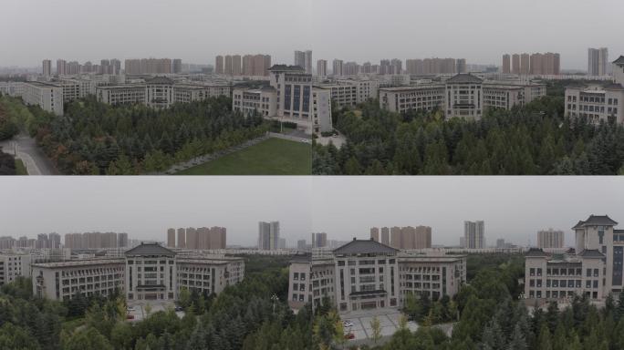 4K-log陕西师范大学航拍陕西高校航拍