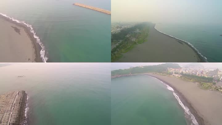 台湾高雄旗津美丽的海岸