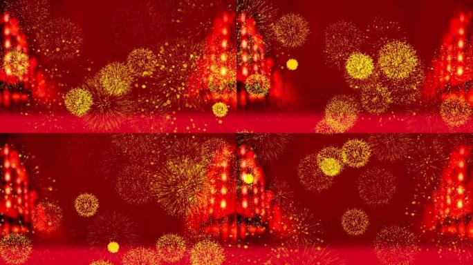 新年喜庆LED大屏幕视频背景