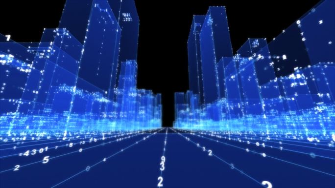 数字光影城市推进穿梭循环带通道