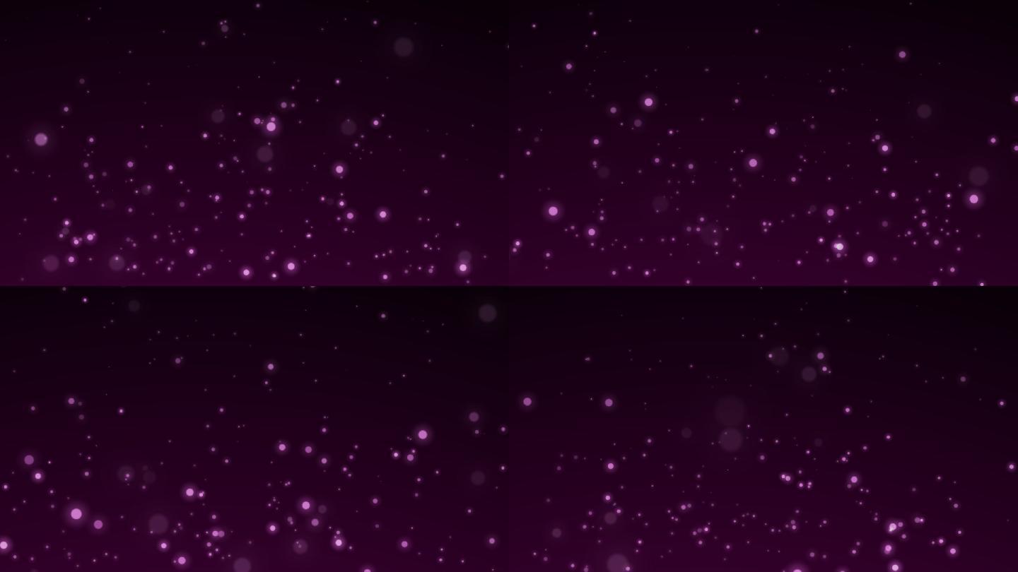 唯美浪漫紫色粒子背景透明通道