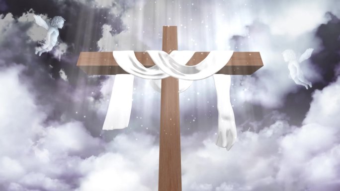 圣诞耶稣上帝十字架天使视频素材