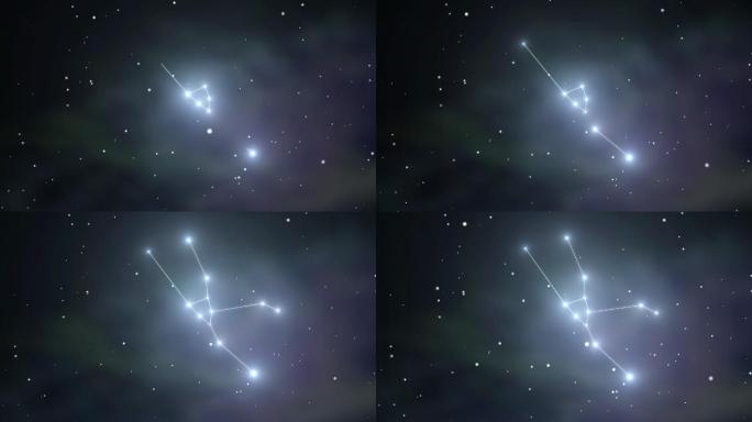 十二星座金牛座星座连线星云图