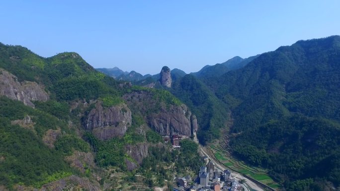 温州永嘉航拍永嘉山区永嘉风景楠溪江