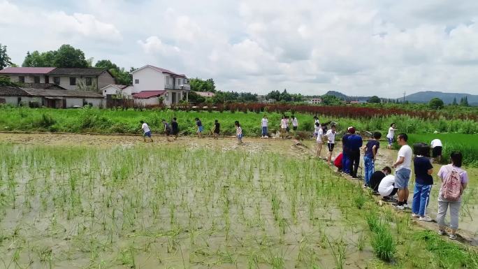 湖南青少年野外实践活动体验学习水库