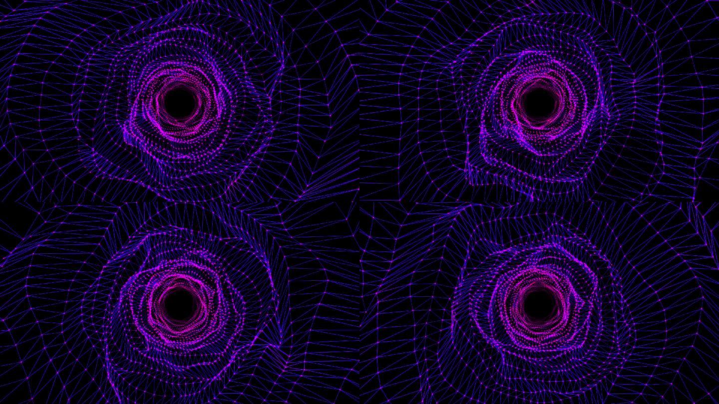 紫色空间线条网格背景