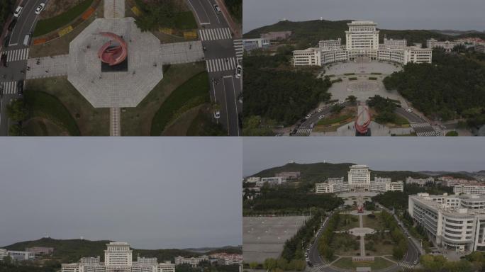 4K-log山东大学航拍威海校区