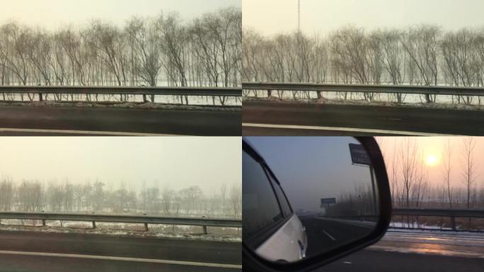 冬天的高速公路
