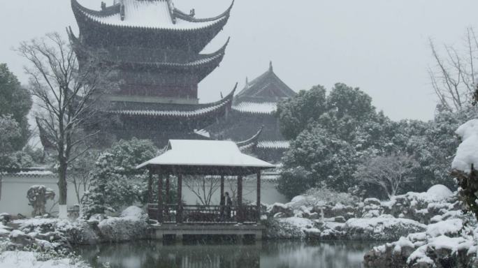 【原创】冬天雪中的寺庙