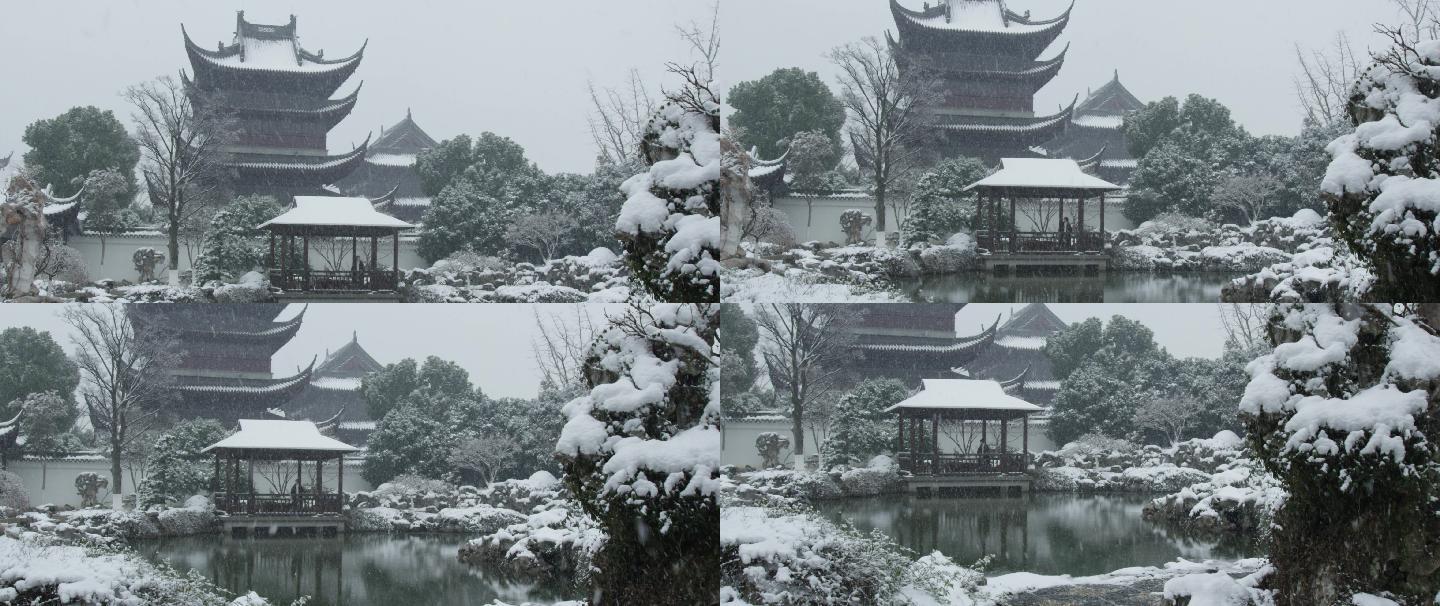 【原创】冬天雪中的寺庙