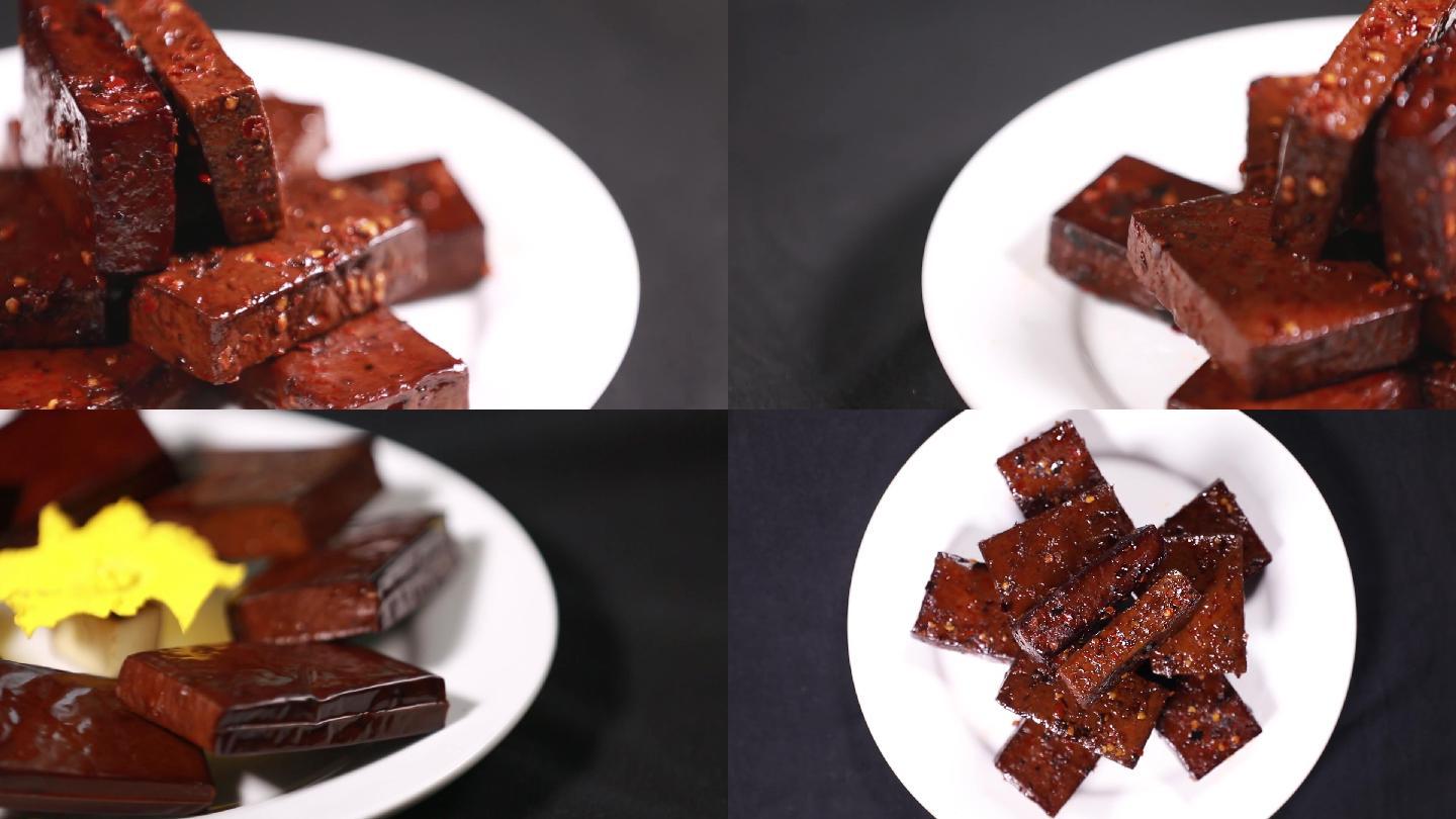 武隆豆干成品展示五香麻辣原味源素材