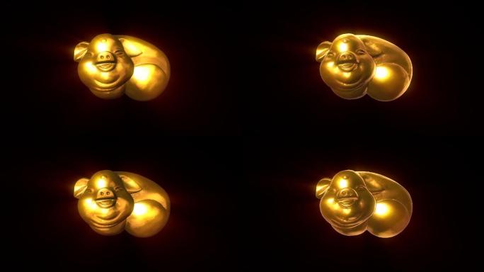 金猪金色光效循环带通道