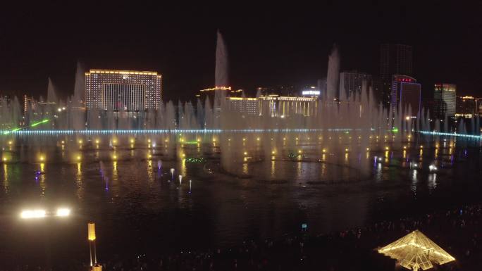 4K-log河南洛阳夜景