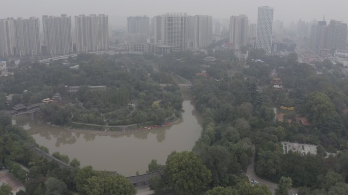 4K-log洛阳王城公园大景