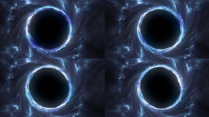4K循环宇宙漩涡黑洞背景