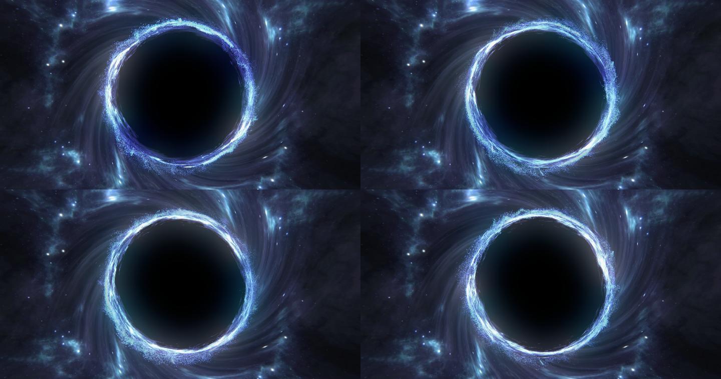 4K循环宇宙漩涡黑洞背景