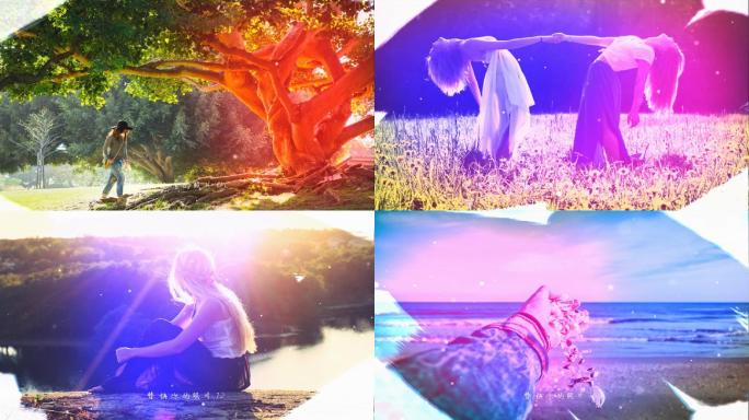 会声会影复古清新水墨毕业相册视频模板素材