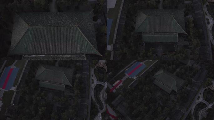 4K-log洛阳景点关林庙航拍