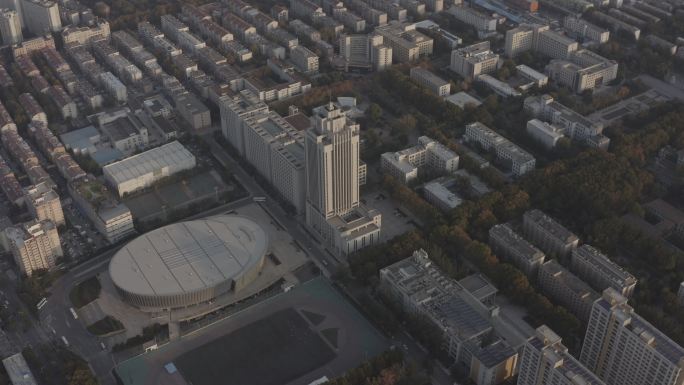 4K-log山东大学中心校区航拍