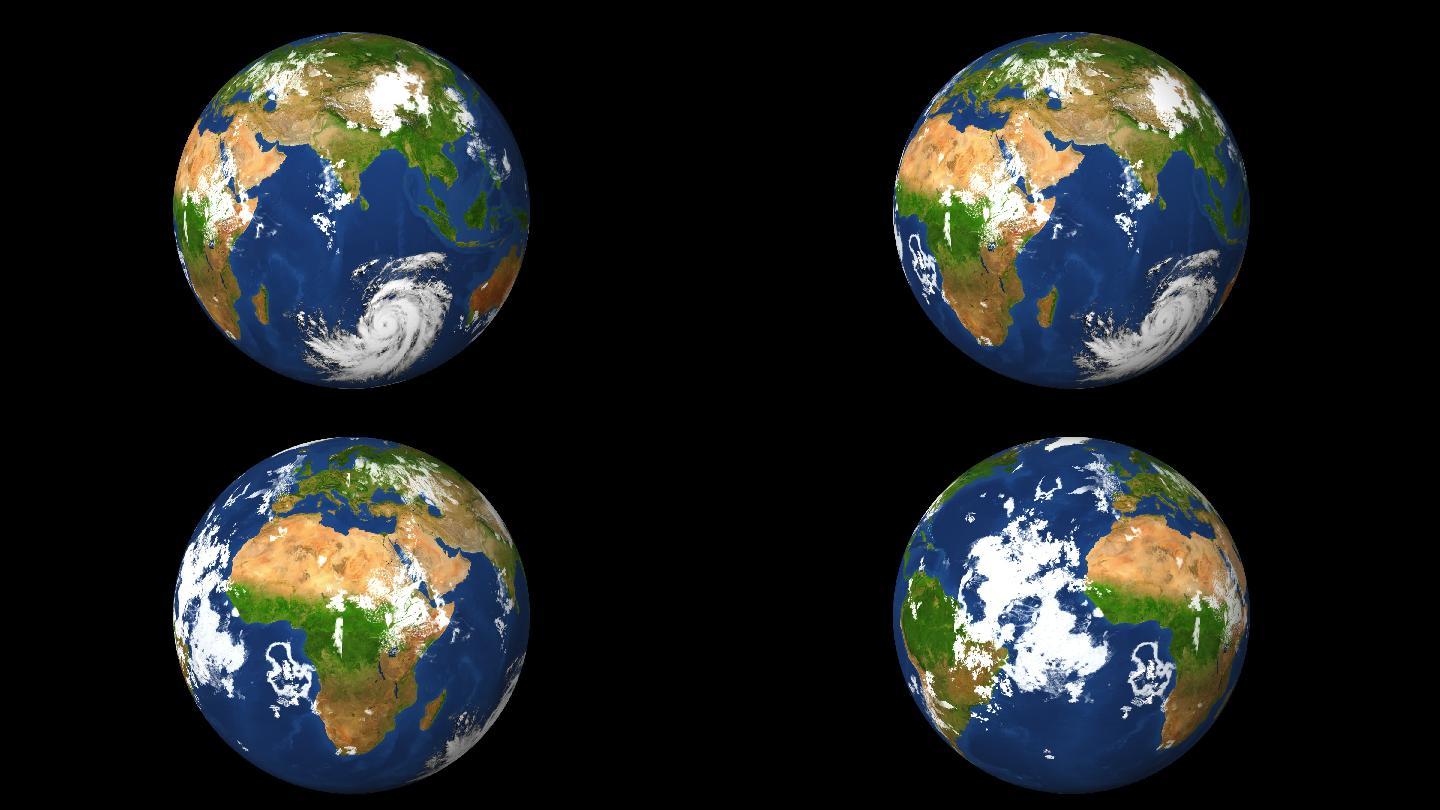 高清地球（4k通道凹凸纹理）