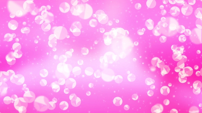 粉色泡泡粒子循环背景