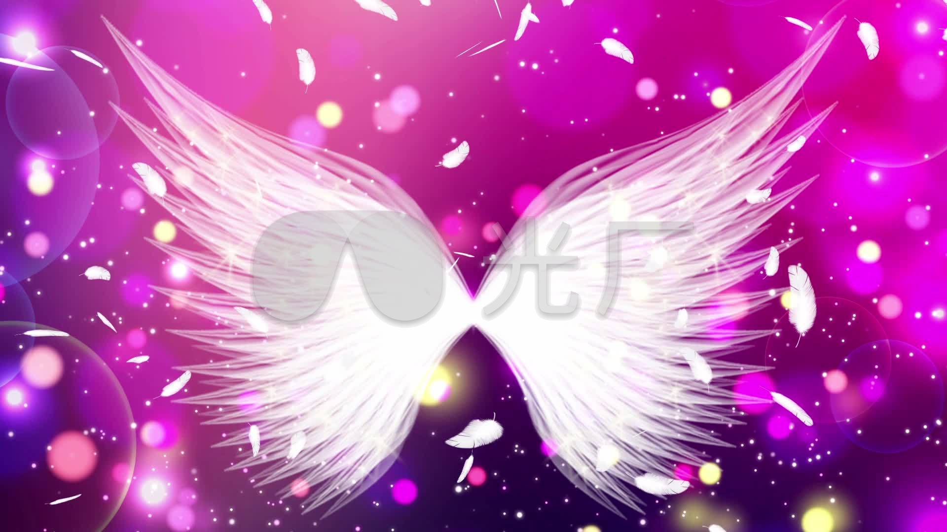 隐形的翅膀歌曲浪漫配乐成品led背景