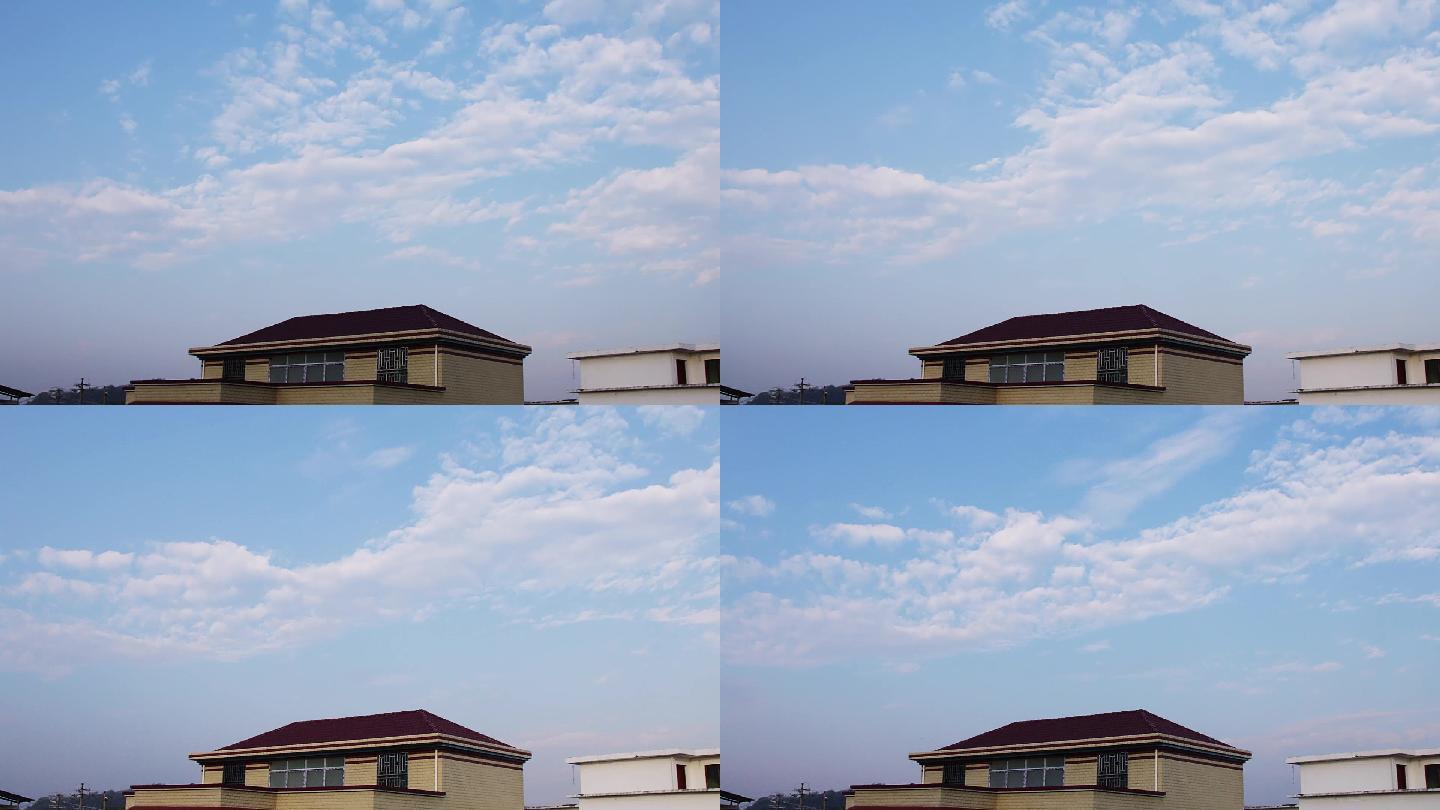 深秋的云层随风飘动20181102-5